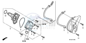 CBR1000RA9 ED / ABS REP drawing WATER PUMP