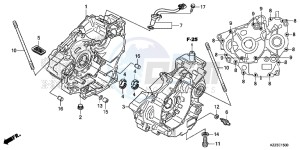 CRF250LD CRF250L UK - (E) drawing CRANKCASE