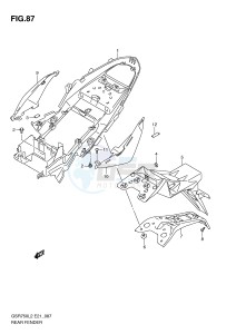 GSR750 (E21) drawing REAR FENDER (GSR750L2 E21)