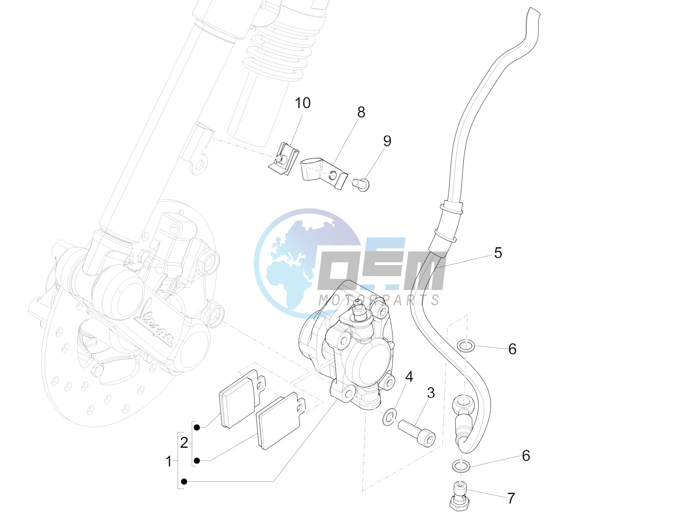 Brakes pipes - Calipers