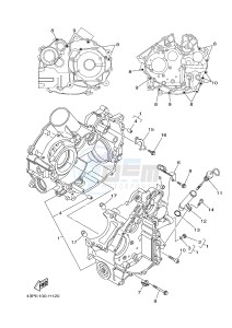 YFM700FWAD YFM7FGPHB GRIZZLY 700 EPS HUNTER (1HP7) drawing CRANKCASE