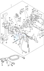 DF 9.9B drawing Remote Control w/Power Tilt