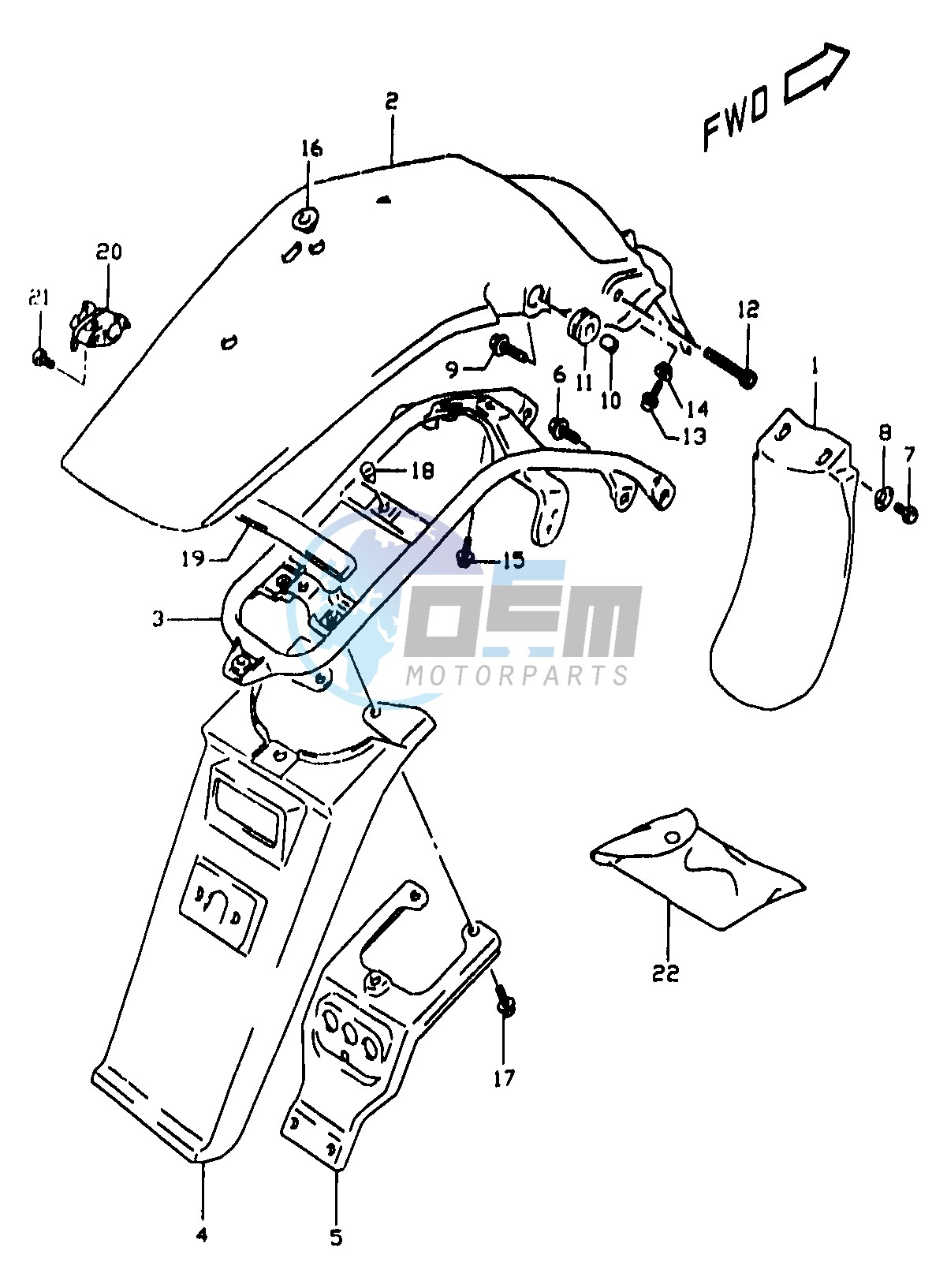 REAR FENDER (E24)