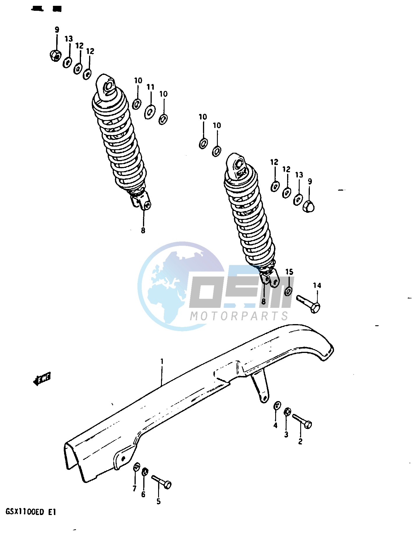 CHAIN CASE - REAR SHOCK ABSORBER (MODEL Z)