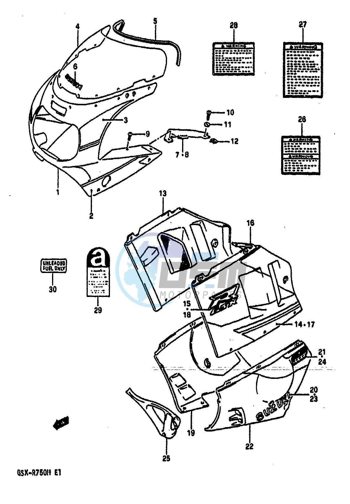 COWLING BODY (3CG 05X)