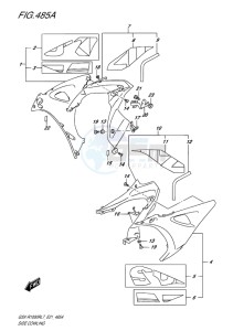 GSX-R1000R EU drawing SIDE COWLING