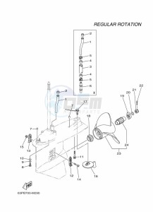 F150DETX drawing PROPELLER-HOUSING-AND-TRANSMISSION-2