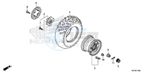 TRX420FA6H Europe Direct - (ED) drawing FRONT WHEEL