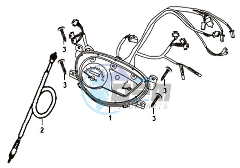 DASHBOARD / METER CABLE  / WIRE HARNESS