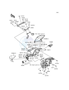 Z800 ZR800CGF UF (UK FA) XX (EU ME A(FRICA) drawing Cowling