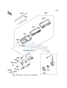 KLX250 KLX250SCF XX (EU ME A(FRICA) drawing Meter(s)