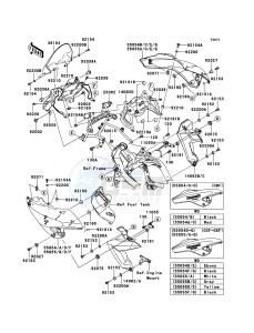 VERSYS KLE650CDF XX (EU ME A(FRICA) drawing Cowling