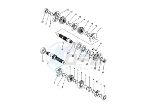 XT R 660 drawing TRANSMISSION