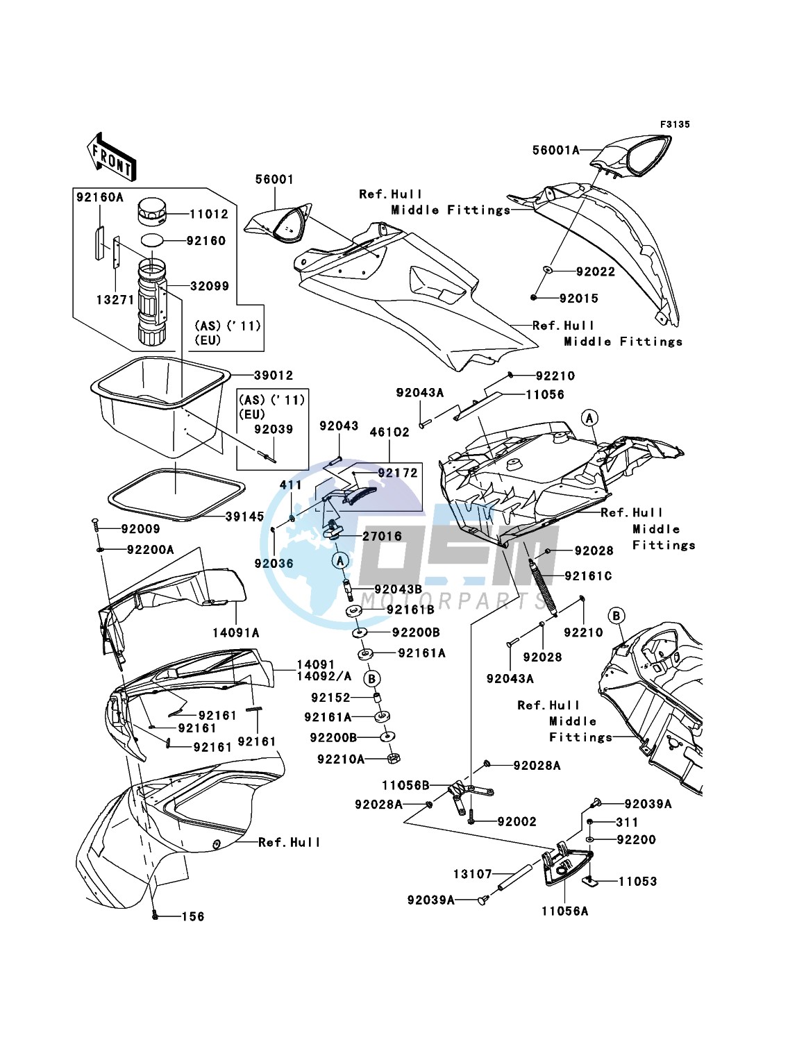 Hull Front Fittings