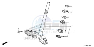 SH300E SH300E UK - (E) drawing STEERING STEM