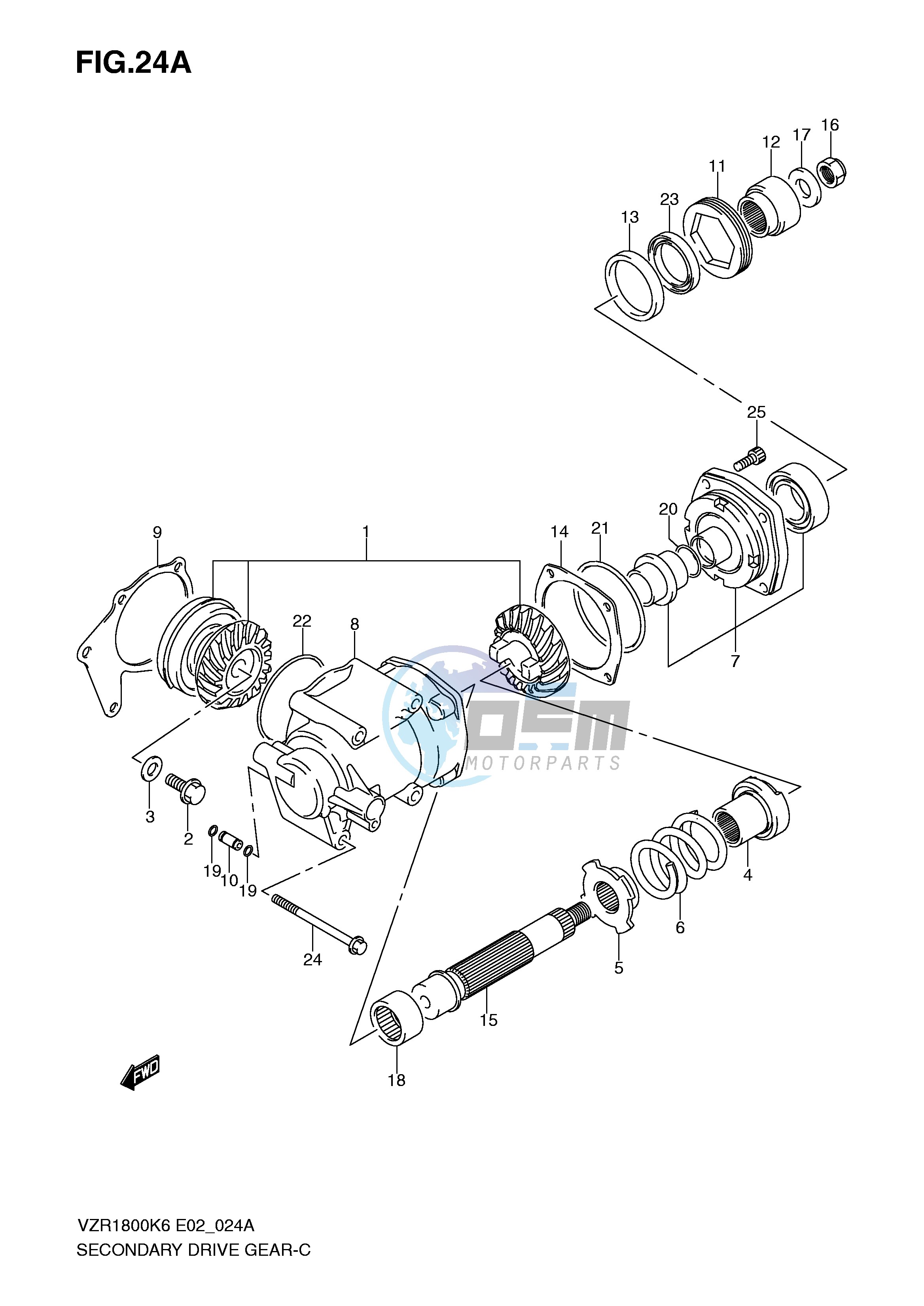 SECONDARY DRIVE GEAR (MODEL K8 K9)