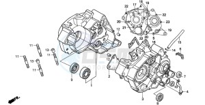 NSR125F drawing CRANKCASE