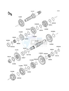 KL 650 E [KLR650] (E8F-E9F) E8F drawing TRANSMISSION