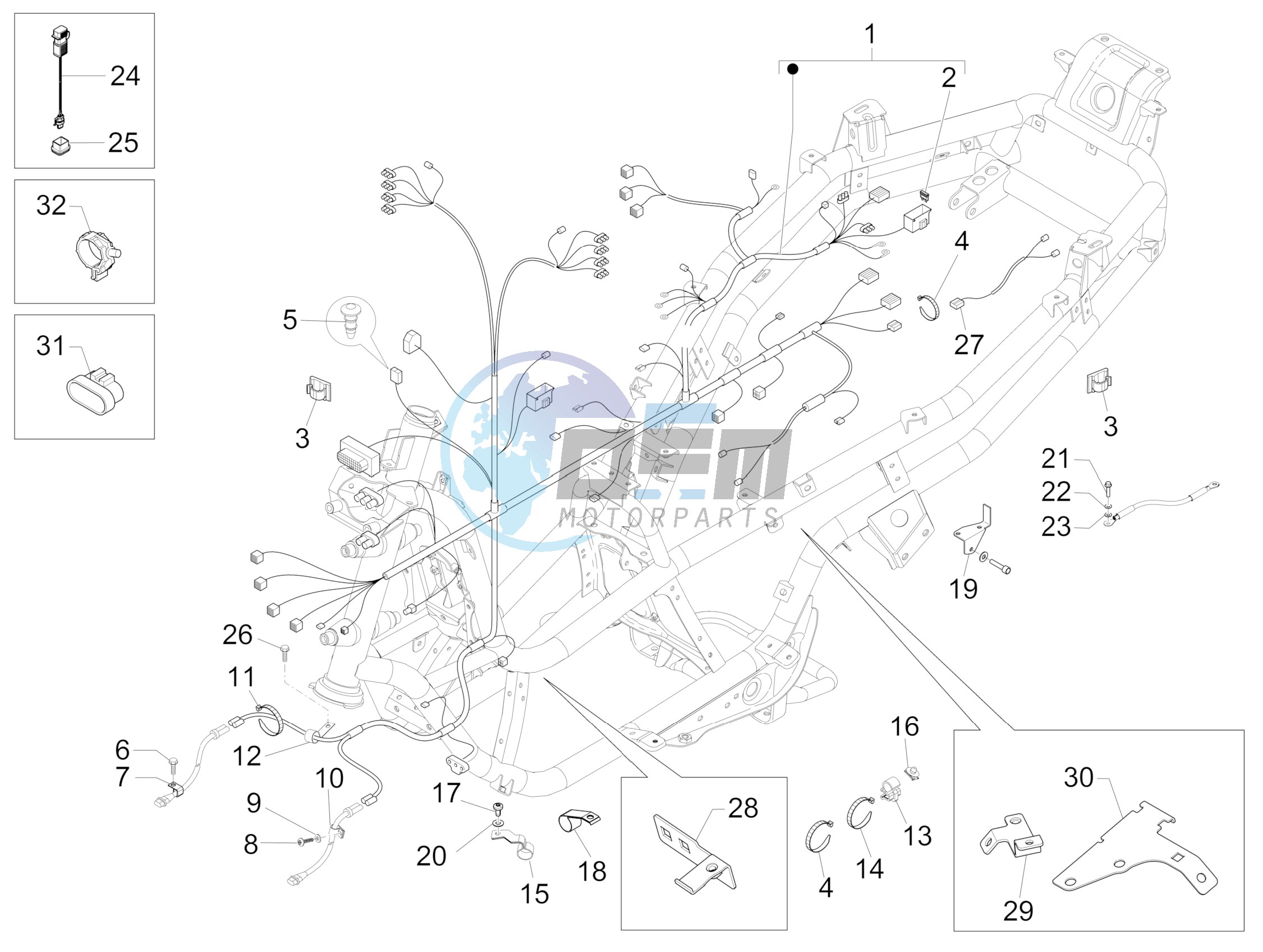 Main cable harness