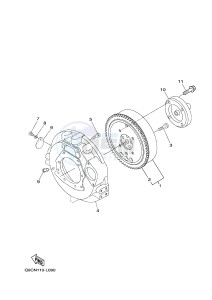 EDL7000SE/SDE EDL7000SED DIESEL 800 (Q9CN) drawing FLYWHEEL HOUSING