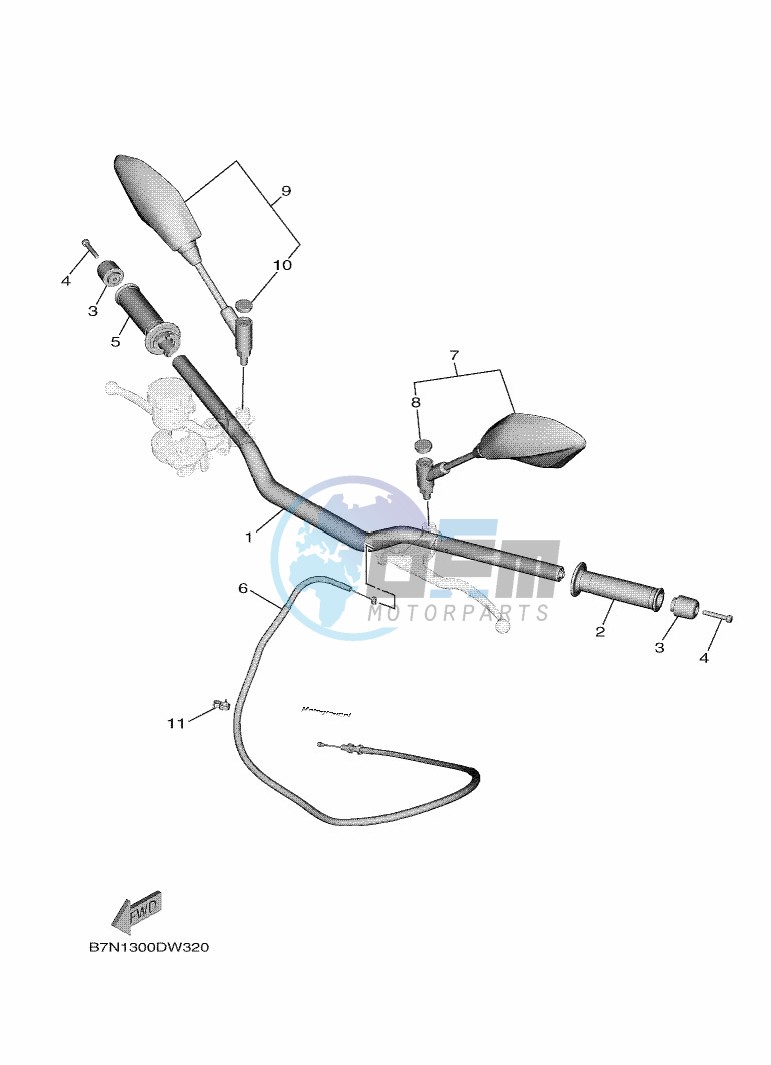 STEERING HANDLE & CABLE