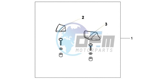 PILLION ARM REST SET