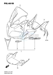 SV650S EU drawing COWLING BODY (YBD)