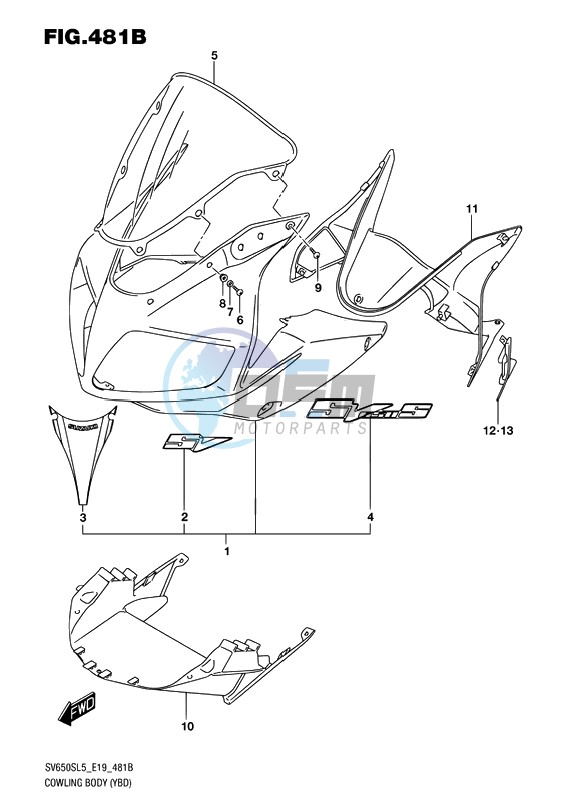 COWLING BODY (YBD)