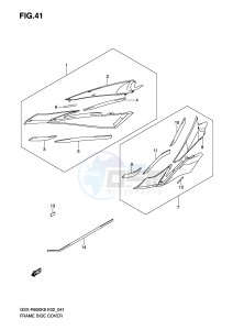 GSX-R600 (E2) drawing FRAME SIDE COVER