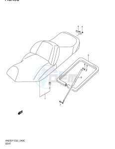 AN250 (E2) Burgman drawing SEAT (AN250RK2)