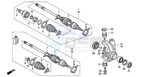 TRX300 FOURTRAX 300 drawing KNUCKLE (TRX300FW)