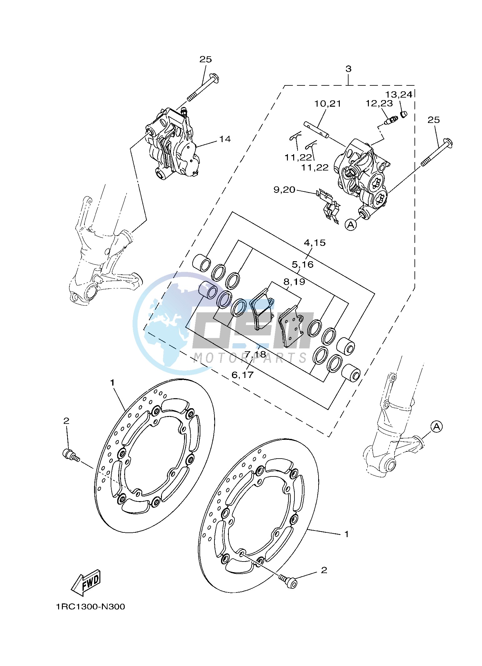 FRONT BRAKE CALIPER