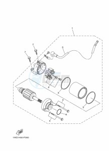 YZF250-A (B1X5) drawing STARTING MOTOR