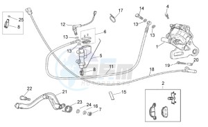 RX 50 (EMEA) drawing Rear brake caliper