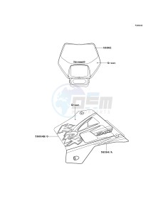 KDX 200 H [KDX200] (H6-H9) [KDX200] drawing DECALS-- KDX200-H8- -