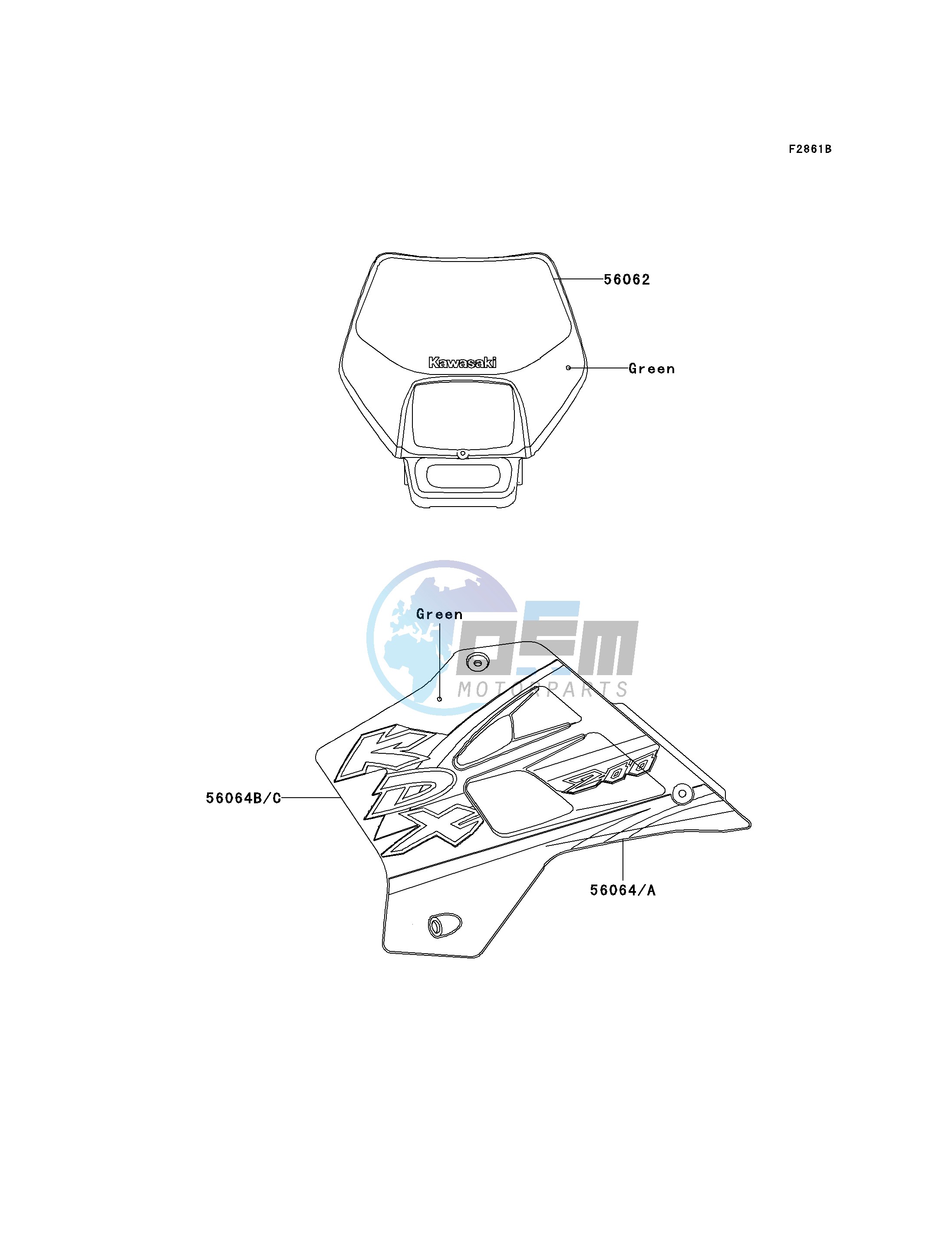 DECALS-- KDX200-H8- -