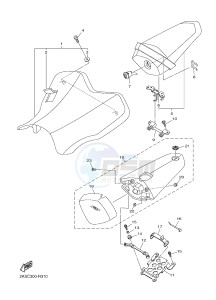 YZF-R1M 998 R6 (2KSL) drawing SEAT