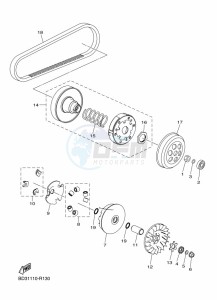 YFM90R (BD3R) drawing CLUTCH