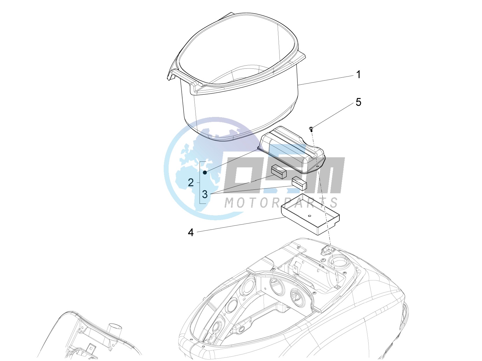 Helmet housing - Undersaddle