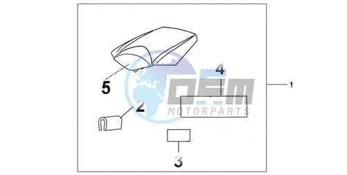 REAR SEAT COWL CANDY TAHITIAN BLUE