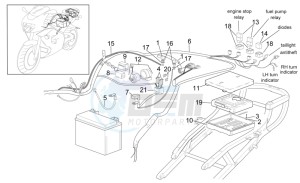 RSV 2 1000 drawing Rear electrical system