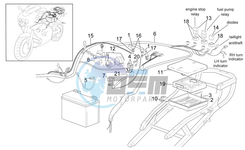 Rear electrical system