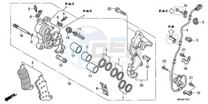 CBF1000T9 F / ABS CMF drawing R. FRONT BRAKE CALIPER (CBF1000A/T/S)