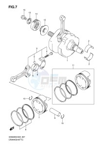 SV650 (E2) drawing CRANKSHAFT