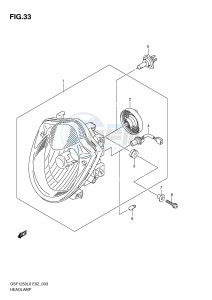 GSF1250 (E2) Bandit drawing HEADLAMP (E2 E19)