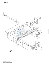 DL 650 V-STROM EU-UK drawing REAR SWINGING ARM