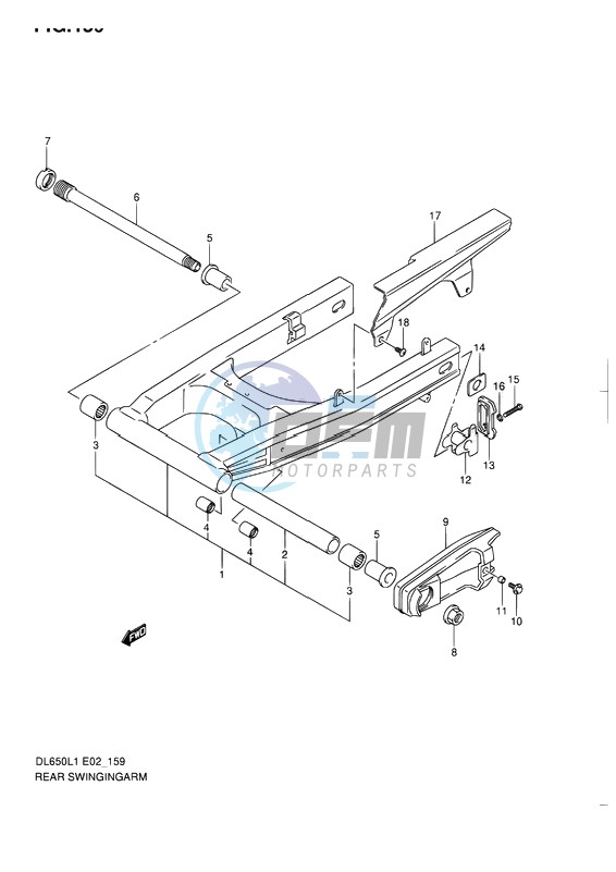 REAR SWINGING ARM