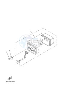 YFM450FWA YFM450DE GRIZZLY 450 IRS (1CUL 1CUM 1CUN) drawing TAILLIGHT 2