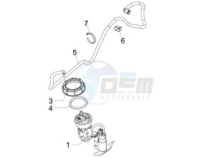 Liberty 150 4t 3v ie lem ( Vietnam ) drawing Supply system