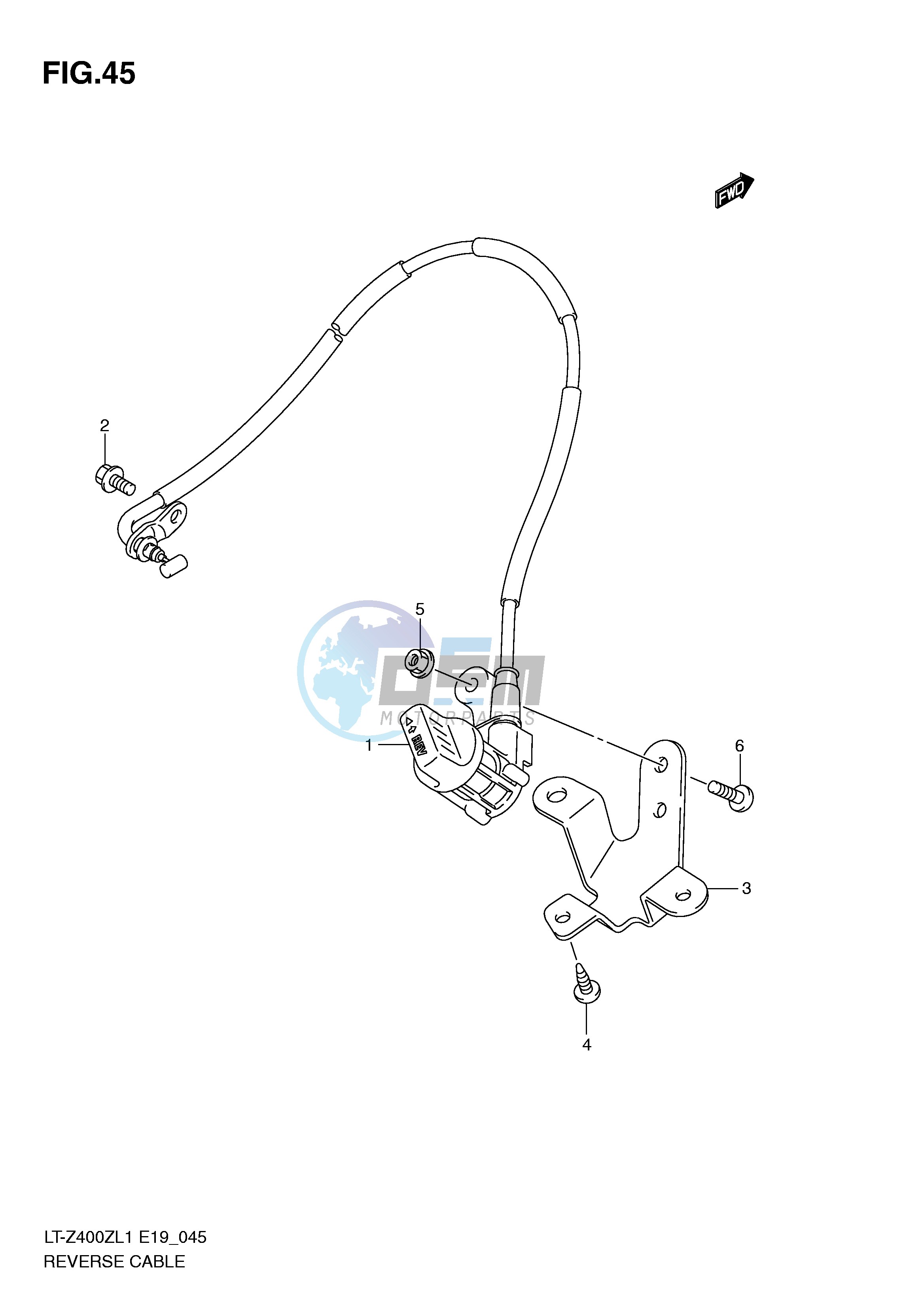 REVERSE CABLE (LT-Z400ZL1 E19)